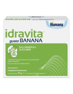 Humana Idravita Integratore Gusto Banana 12 Bustine